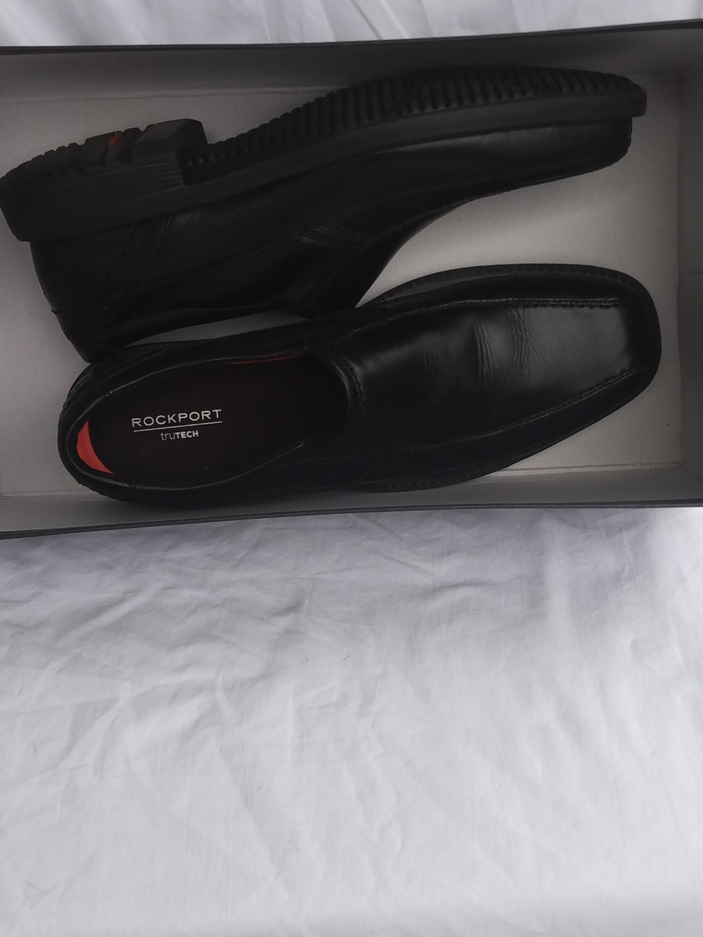 Rockport Men’s Black Slip-On Loafers - Tutech Comfort